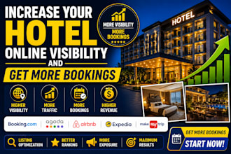 increase your hotel online visibility and get more bookings
