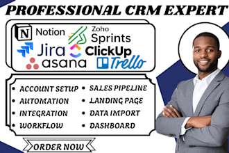 setup trello jira zoho sprints clickup asana notion calender management