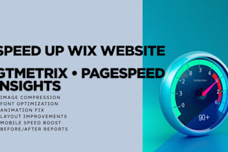 speed up your wix website using gtmetrix and pagespeed insights