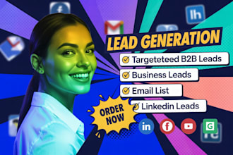find email address, linkedin leads, business leads, data collection web research