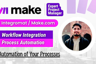 automate your business workflow using make com or zapier
