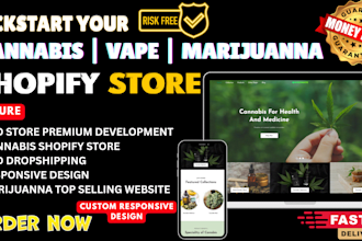 design cannabis shopify store vape website marijuana shopify store website