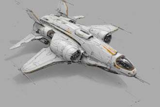 draw high quality spaceship concept