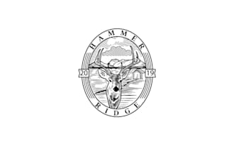 do a vintage fishing, hunting, mountain, and climbing logo
