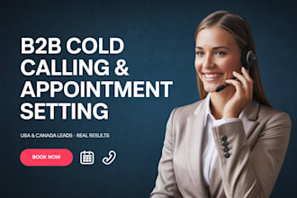 b2b cold calling telemarketing appointment setting usa canada