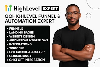 design or fix gohighlevel funnel, systeme io, lightfunnel or website