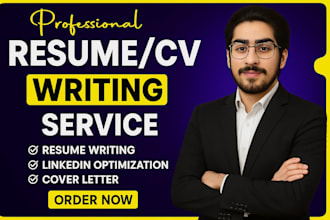write a professional and ats friendly CV or resume