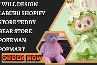 design labubu shopify store teddy bear pokeman pop mart dropshipping store