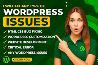 fix wordpress issues, wordpress bug fix, fix wordpress errors, woocommerce fix