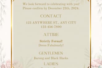 design custom digital invitation cards for any event