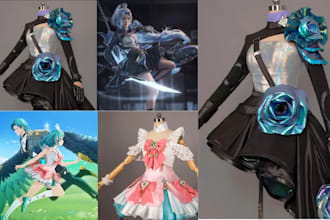 create handcrafted cosplay, durable cosplay customs, anime wearable cosplay