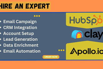 set up clay com enrichment, instantly ai, hubspot and recruitment workflows
