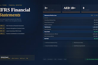 prepare ifrs compliant financial statements
