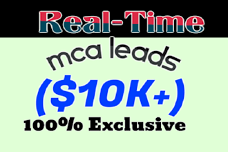 provide real time mca leads to grow your loan business