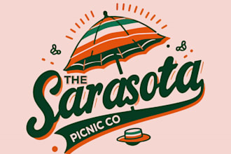 do a unique attractive umbrella logo design for you