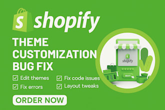 do shopify bug fixing, errors, shopify custom coding and shopify coding