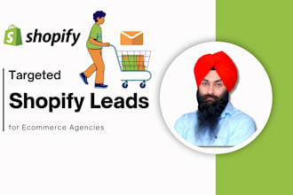 generate targeted shopify leads for ecommerce agencies