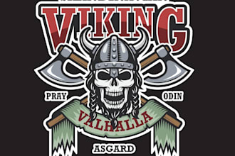 design modern viking logo for your business