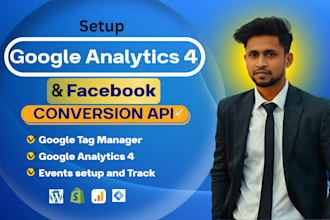 setup facebook pixel capi ga4 ecommerce  purchase, server side tracking by GTM