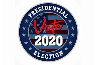 create unique minimalist political campaign logo design