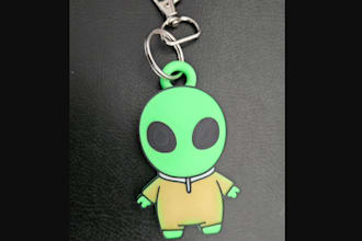 model flat keychain design for 3d printing,keychain anime decor,cute character