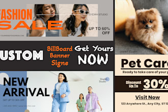 design billboard, sign, signboard, or banner,ads