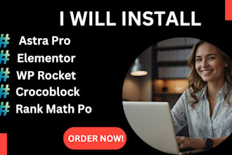 install wordpress with astra pro and crocoblock