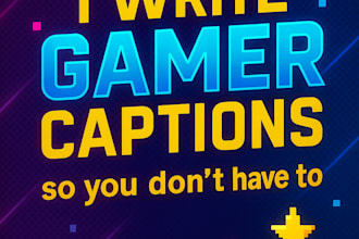 create 30 gaming captions that boost your socials using ai