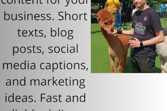write high quality articles blog posts and social media captions