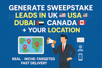 generate sweepstake leads in UK USA dubai canada and any location