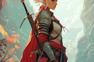 do fantasy illustration monster character