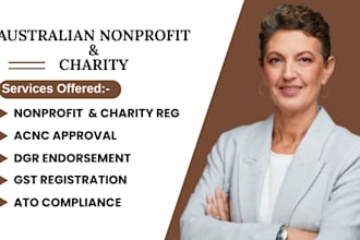 register your australian charity, nonprofit acnc, ato, gst, bas filing