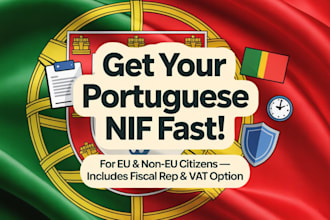 help you get your portuguese nif, tax return and company registration , vat