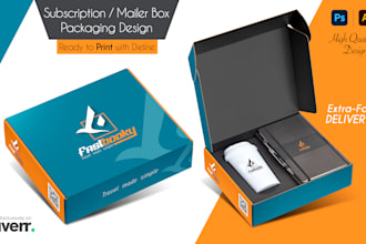 create mailer or subscription box packaging design