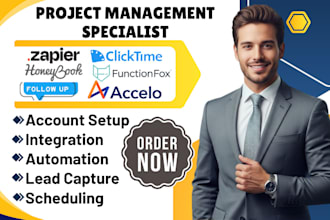 do integrate honeybook clickup functionfox accelo followup zapier crm automation