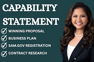 design a capability statement that wins government contracts