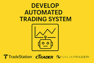 develop automated trading system on tradestation, ctrader quantower, ninjatrader