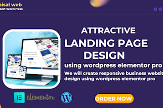 build wordpress landing page, sales page,sales funnel