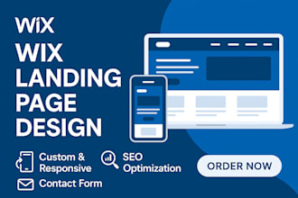 design a wix landing page for your business