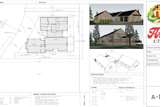 be your licensed architect, draftsman for house plans, autocad 2d floor plan