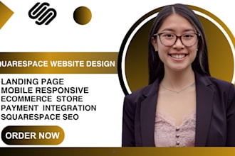 build professional squarespace website design for real estate or ecommerce store
