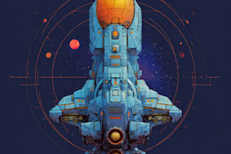 create high quality spaceship concept