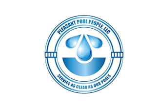 design wonderful pleasant pool logo