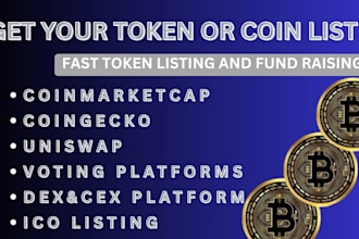 do fast token listing, ico listing, coin listing on coinmarketcap, coingecko cex