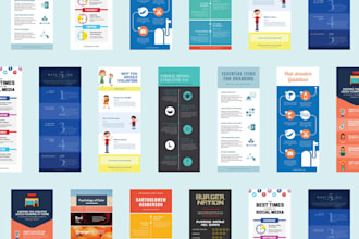 design professional, eye catching and stunning infographic