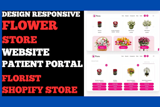 develop flower shopify flower website florist website flowers flower store