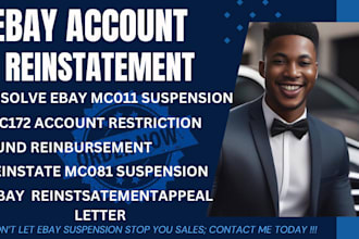 resolve ebay mc011 mc172 mc081 ebay suspension, do ebay reinstatement, appeal