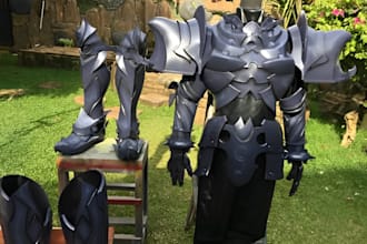 3d cosplay creation knight full armor 3d helmet wearable anime cosplay 3d print