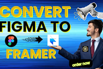 convert figma to framer, figma website design or one page site animation