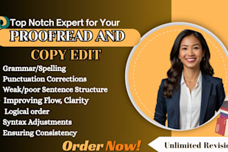 proofread edit grammar check and spell check english document